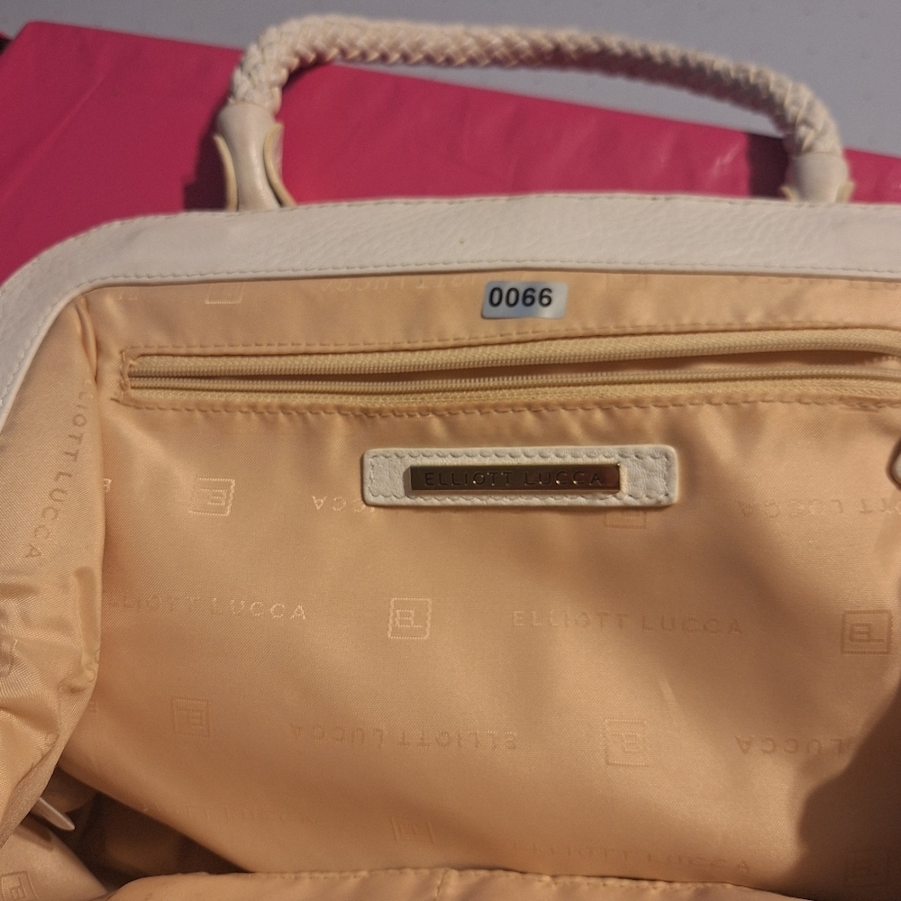 Elliott Lucca White and Tan  Shoulder Bag - Picture 14 of 14